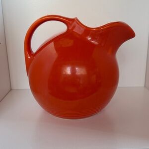 Fiesta Dishes FiestaWare Harlequin Red Ball Pitcher - RETIRED Homer Laughlin Co